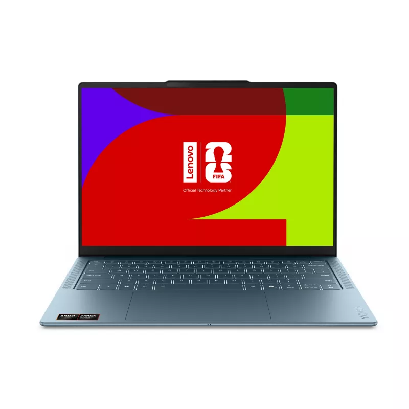 Lenovo Yoga cienki 7 14AGP11 Copilot+ PC AMD Ryzen™ AI 5 430 Laptop 35,6 cm (14 cali) WUXGA 16 GB 512 GB SSD Wi-Fi 7 (802.11be) Windows 11 Home Niemiecki Teal