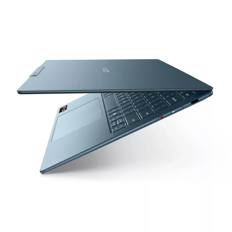Lenovo Yoga cienki 7 14AGP11 Copilot+ PC AMD Ryzen™ AI 5 430 Laptop 35,6 cm (14 cali) WUXGA 16 GB 512 GB SSD Wi-Fi 7 (802.11be) Windows 11 Home Niemiecki Teal