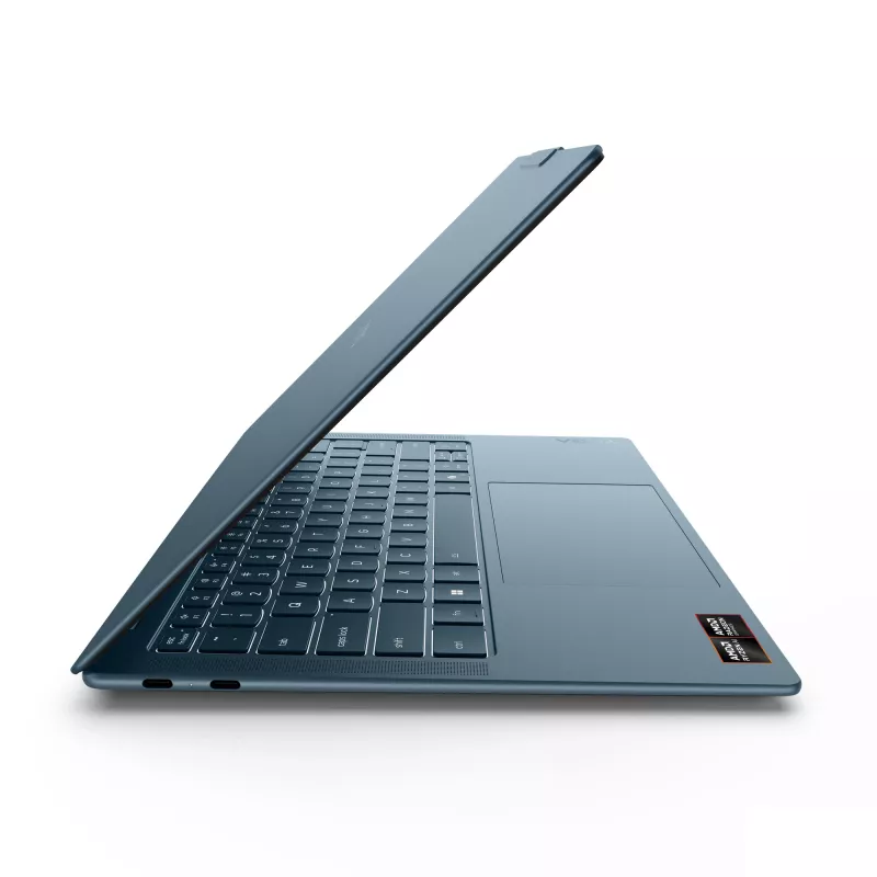 Lenovo Yoga cienki 7 14AGP11 Copilot+ PC AMD Ryzen™ AI 5 430 Laptop 35,6 cm (14 cali) WUXGA 16 GB 512 GB SSD Wi-Fi 7 (802.11be) Windows 11 Home Niemiecki Teal