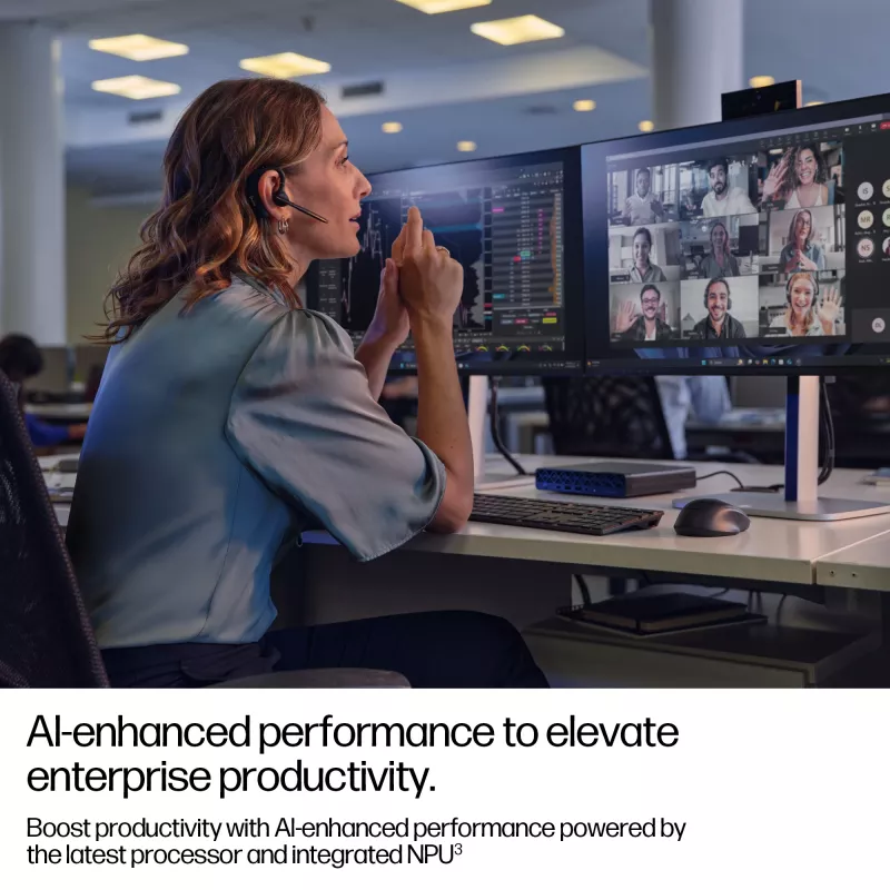 Mini PC HP EliteDesk 8 Mini G1i AI — Intel Core Ultra 7 265T, 16 GB DDR5, 1 TB SSD, Windows 11 Pro, Czarny