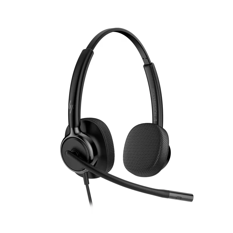HP Poly Mission 425 Stereofoniczny przewodowy zestaw słuchawkowy USB