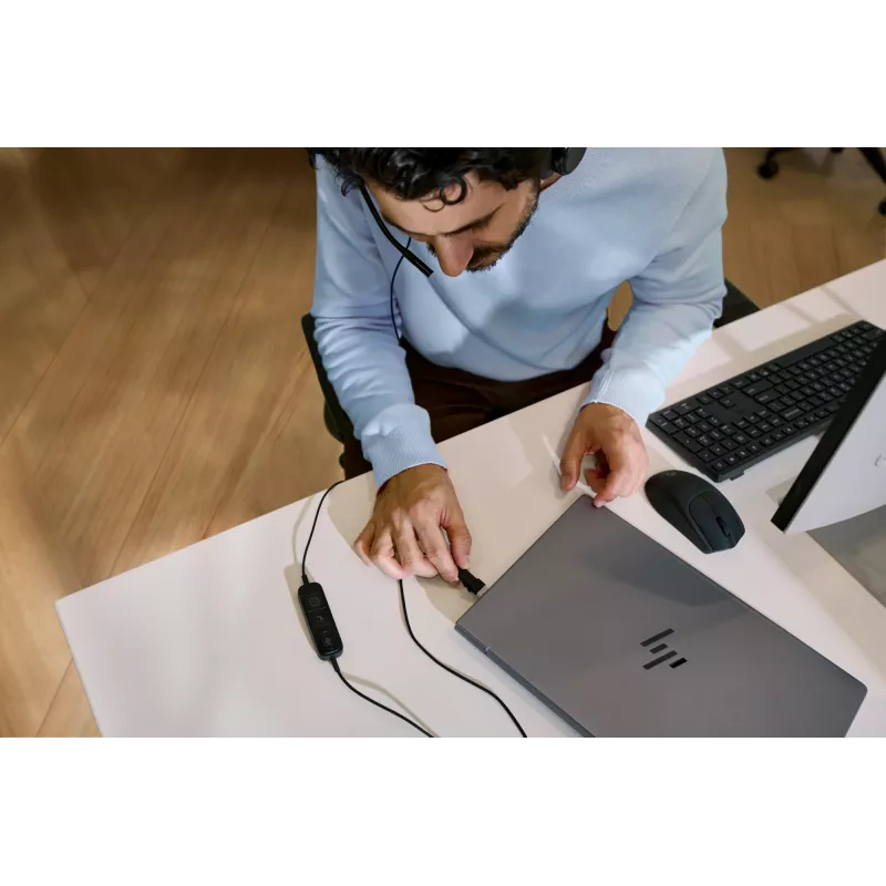 HP Poly Mission 425 Stereofoniczny przewodowy zestaw słuchawkowy USB