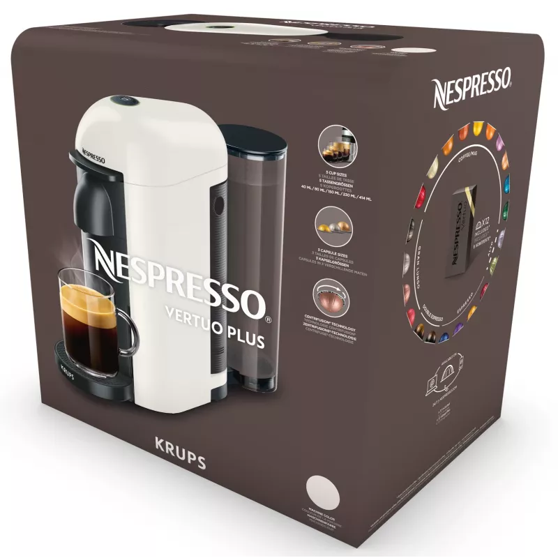 Ekspres do kawy i espresso na kapsułki KRUPS Nespresso Vertuo XN903810 czarny