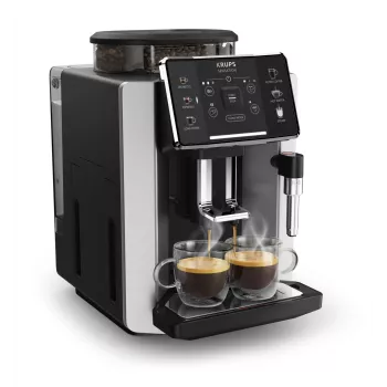 Ekspres do kawy KRUPS Sensation EA910E — w pełni automatyczny, zbiornik na wodę 1,7 l, wbudowany młynek, 2 wylewki, 1450 W