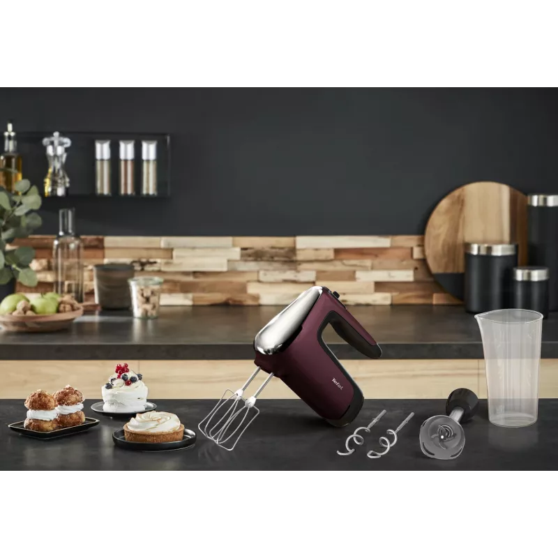 Tefal Powermix Silence HT6525 mikser ręczny, 500 W, czerwony