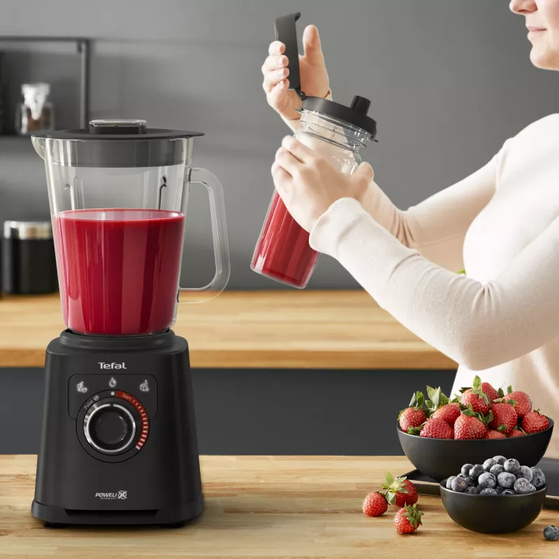 Tefal Perfectmix+ BL87G8 Blender stołowy 1,5 l 1200 W Czarny