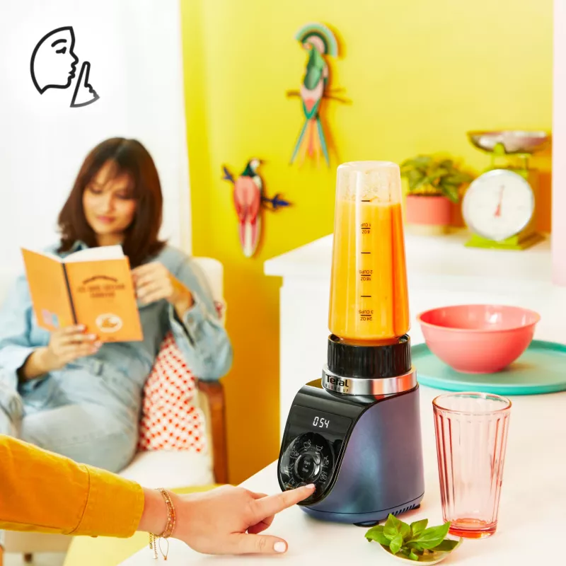 Tefal Blend Up BL19H4F0 blender 0.85 L Blender stołowy 1000 W Niebieski, Przezroczysty