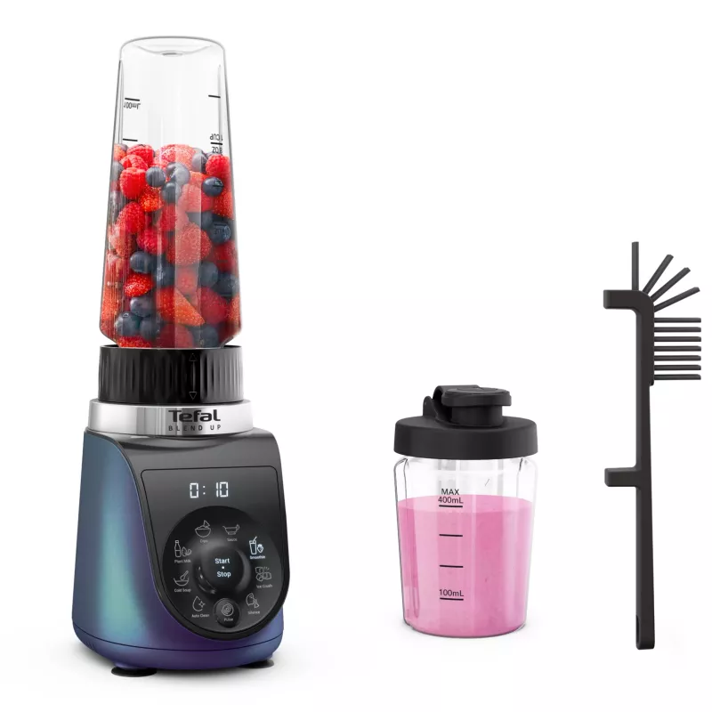 Tefal Blend Up BL19H4F0 blender 0.85 L Blender stołowy 1000 W Niebieski, Przezroczysty