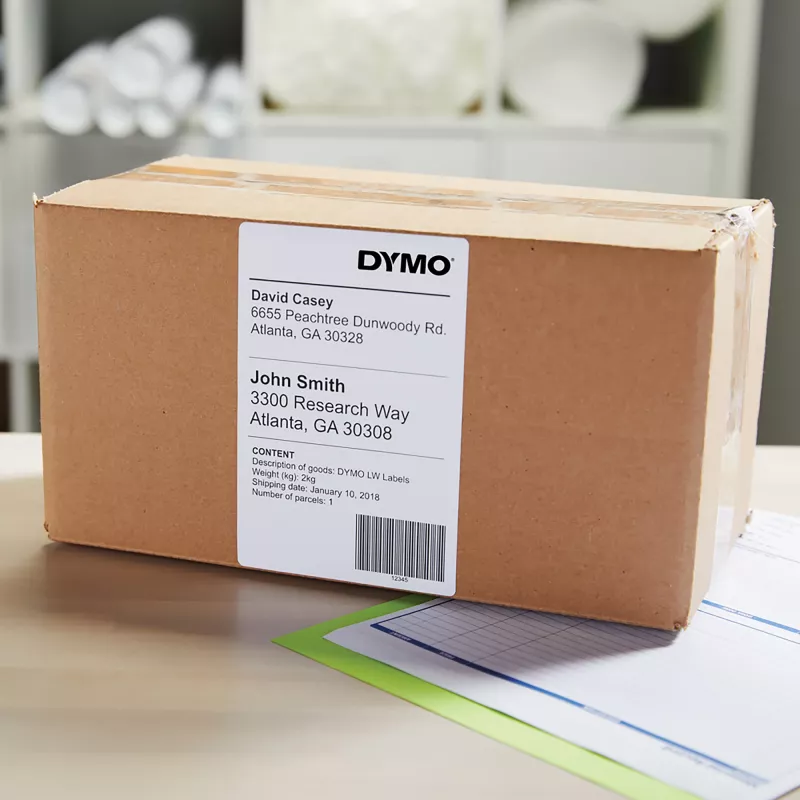 Etykiety wysyłkowe Dymo LabelWriter Extra Large 104×159 mm samoprzylepne 6 rolek, 1320 etykiet do LabelWriter 4XL/5XL
