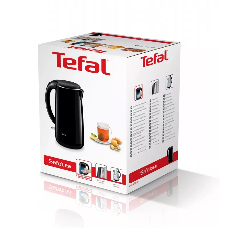 Tefal Safe'Tea KO2608 czajnik elektryczny 1,7 l 1800 W czarny