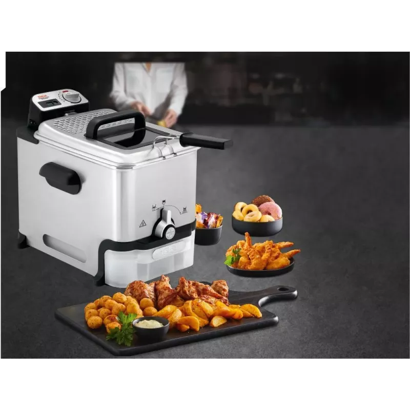 Frytkownica Tefal FR8041 Pojedyncza 3,5 L Wolnostojąca 2300 W Frytownica głęboka Srebrna