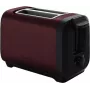 Toster MOULINEX LT5S05E0 — 2-kromkowy, 1300 W, obudowa ze stali nierdzewnej, czarno-czerwony