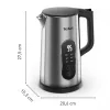 Czajnik elektryczny Tefal Selection KI871DE0 1,7 L 1500 W Czarny, stal nierdzewna