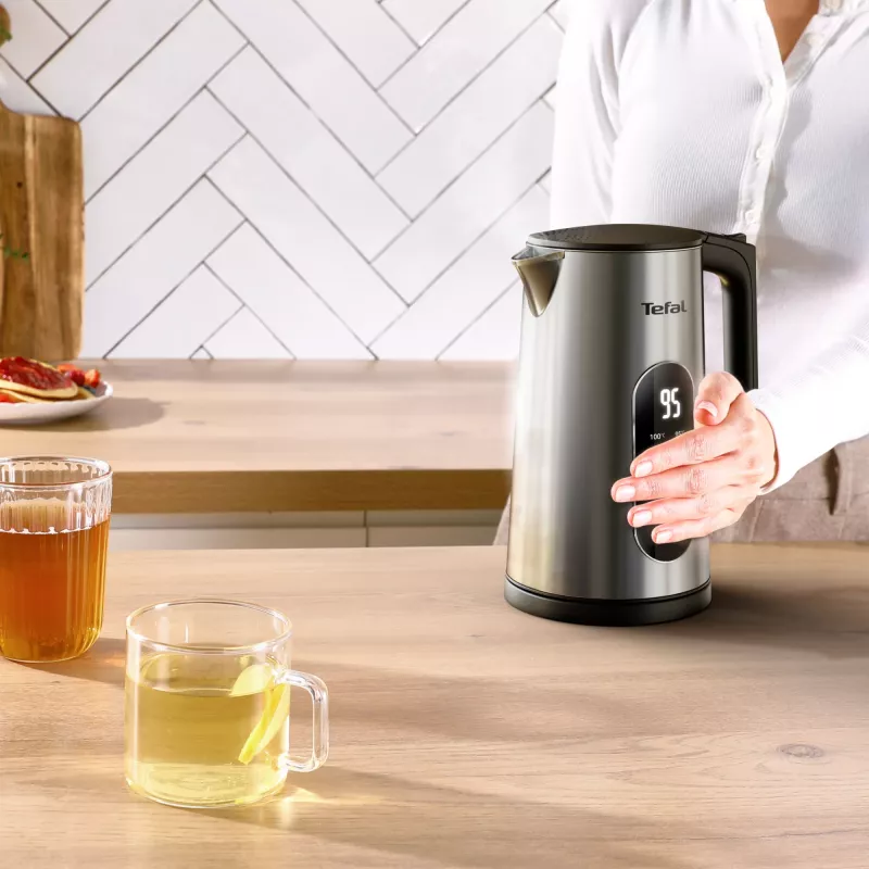 Czajnik elektryczny Tefal Selection KI871DE0 1,7 L 1500 W Czarny, stal nierdzewna