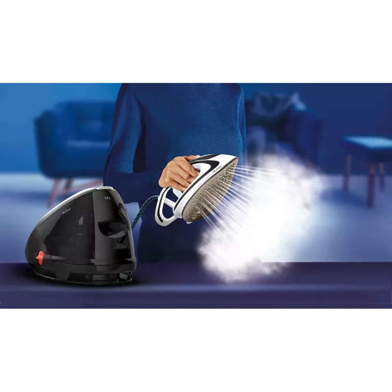 Tefal Pro Express Ultimate GV9550 1.9 L Durilium AirGlide Autoclean stopa Żelazka Czarny, Biały