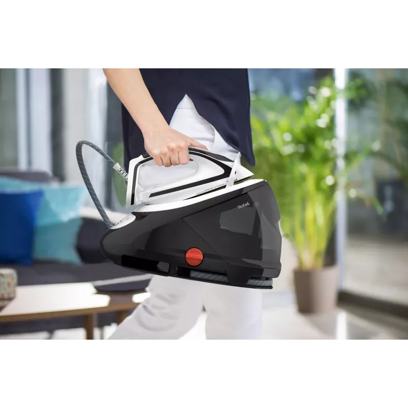 Tefal Pro Express Ultimate GV9550 1.9 L Durilium AirGlide Autoclean stopa Żelazka Czarny, Biały