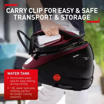 Tefal Pro Express Protect GV9230 2600 W 1,8 l czarny, bordowy
