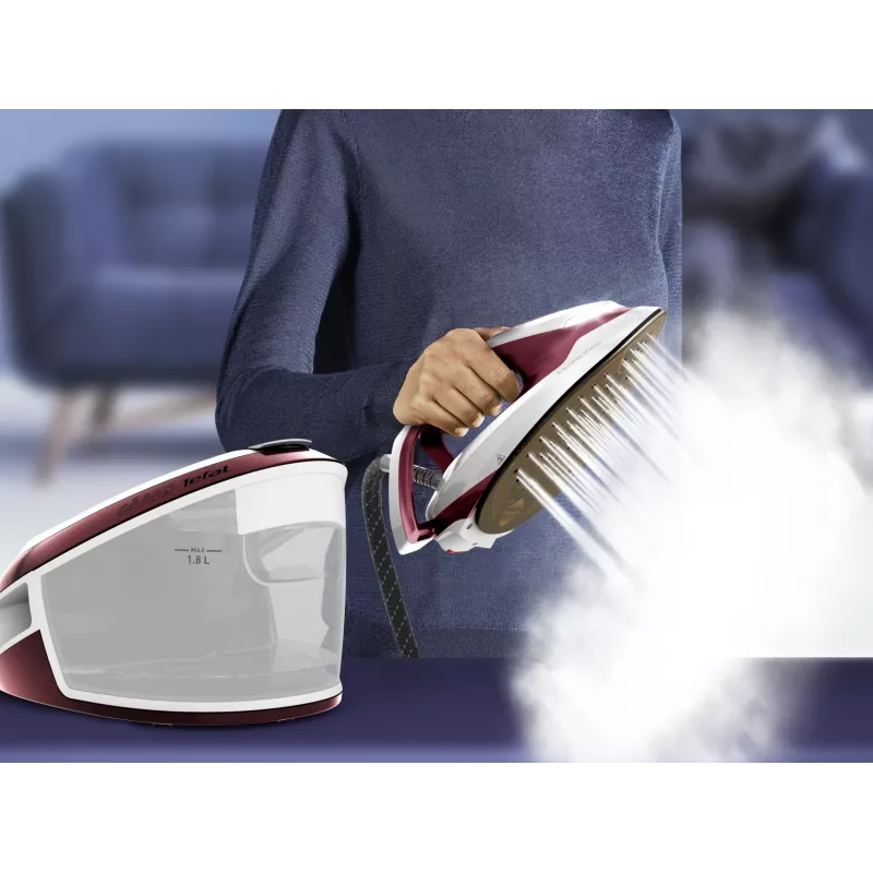 Tefal Express Vision SV8150 2800 W 1,8 l stopa Durilium AirGlide Autoclean czerwony, biały