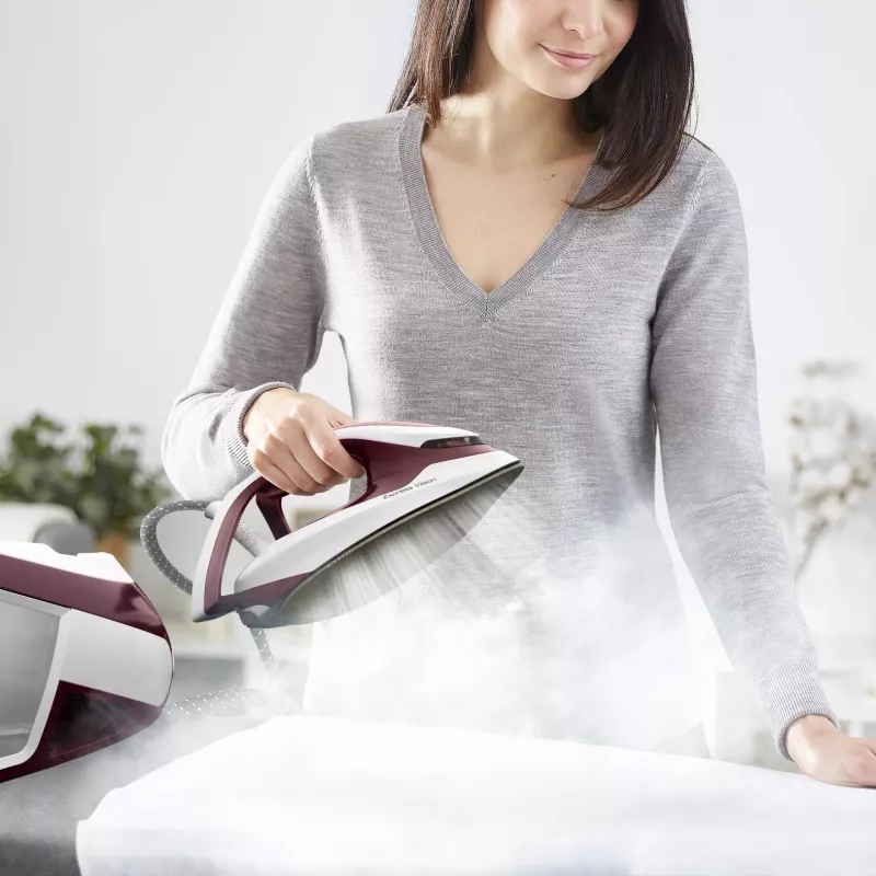 Tefal Express Vision SV8150 2800 W 1,8 l stopa Durilium AirGlide Autoclean czerwony, biały
