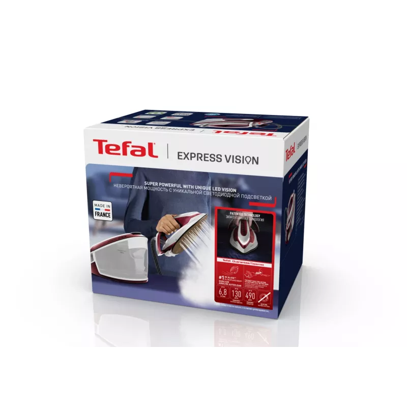 Tefal Express Vision SV8150 2800 W 1,8 l stopa Durilium AirGlide Autoclean czerwony, biały