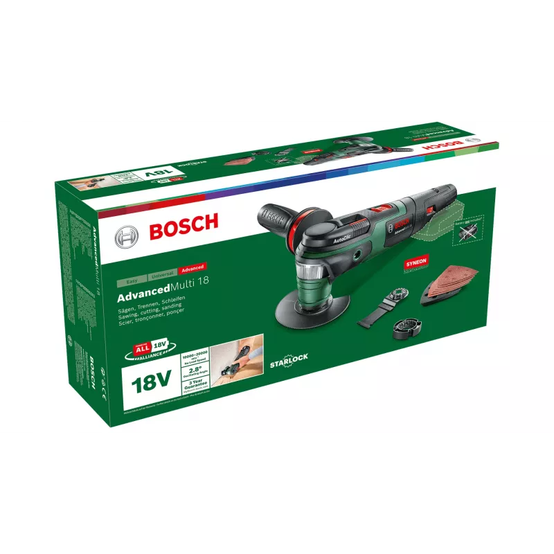 Bosch AdvancedMulti 18 Czarny, Zielony