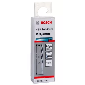 Wiertło kręte Bosch HSS PointTeQ 3,3 mm