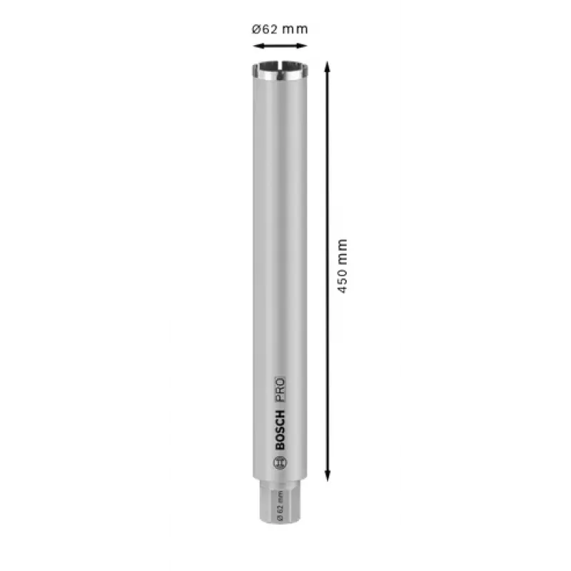 Wiertło koronowe diamentowe Bosch Standard do betonu, koronka do betonu, 62 mm
