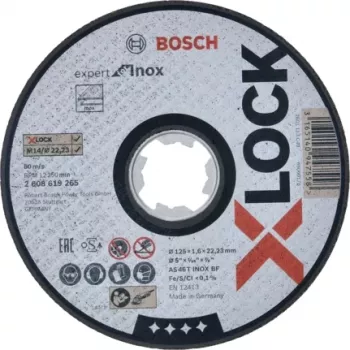 Bosch Tarcza tnąca prosta 125 mm 22,23 mm Akcesoria 2608619265 1 szt. Tarcza tnąca
