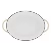 Tefal E25906 Oval Beige żeliwne naczynie kuchenne, średnica 34 cm, owalny kształt