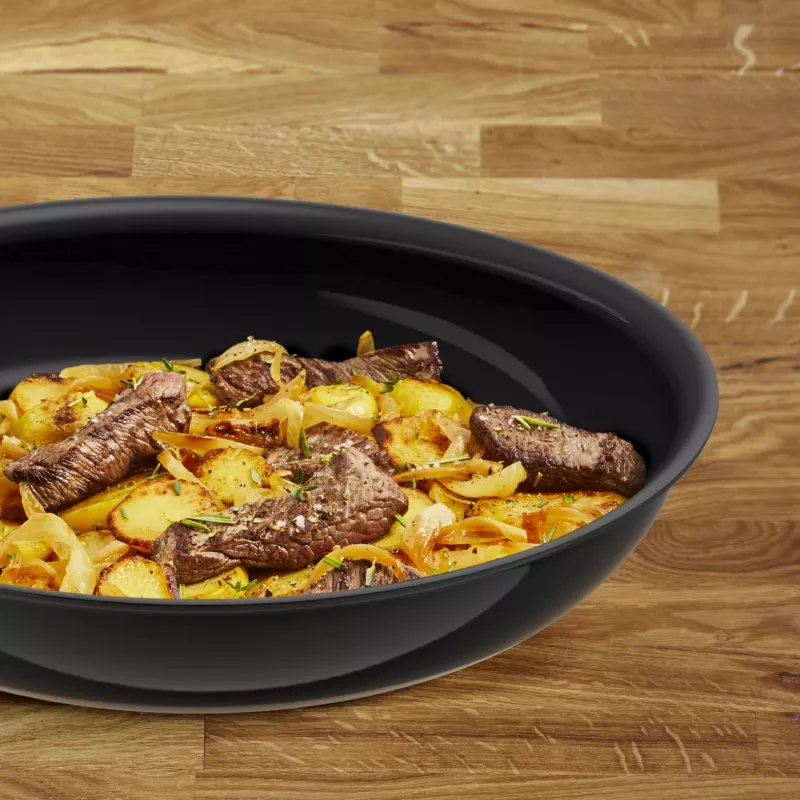 Tefal Change Czarny C4760425 patelnia uniwersalna Okrągła