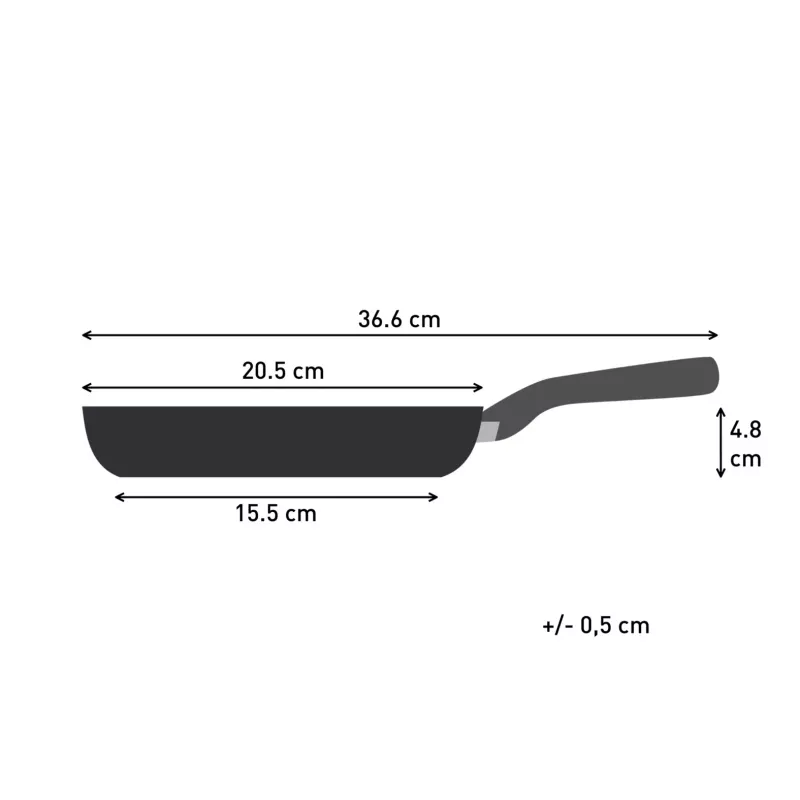 Tefal Change Czarny C4760425 patelnia uniwersalna Okrągła