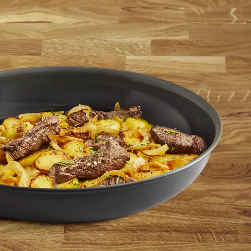 Tefal Change Czarny C4760625 patelnia uniwersalna okrągła