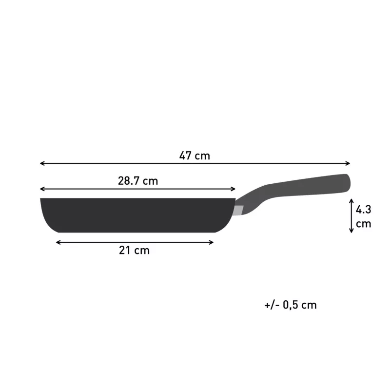 Tefal Change Czarny C4760625 patelnia uniwersalna okrągła