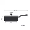Tefal Change Czarny C4763225 patelnia do smażenia Patelnia sauté Okrągła