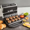 Grill kontaktowy Tefal Optigrill+ XL GC727D10 — 2000 W, prostokątna obudowa metalowa, 445×365×175 mm