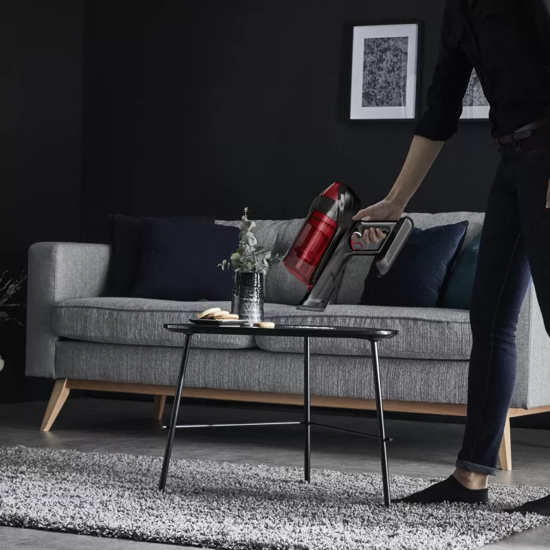 Rowenta RH98A8 odkurzacz ręczno-pionowy 2-w-1 akumulatorowy suchy bezworkowy 0,9 L 320 W czerwony, szary