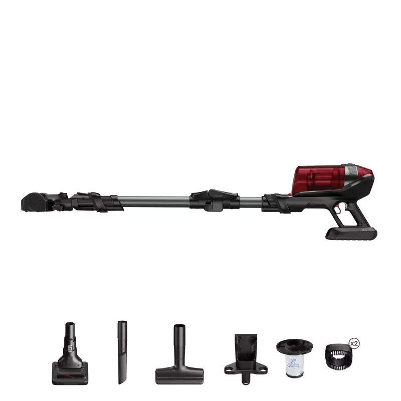 Rowenta RH98A8 odkurzacz ręczno-pionowy 2-w-1 akumulatorowy suchy bezworkowy 0,9 L 320 W czerwony, szary