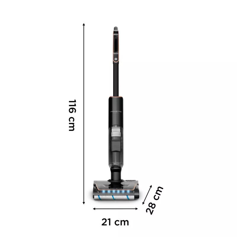 Rowenta X-Clean 7 GZ5736E0 odkurzacz pionowy/szczotka elektryczna zasilany baterią Na sucho i mokro Bezworkowy Czarny