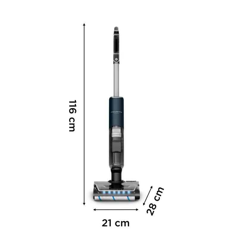 Rowenta X-Clean 7 GZ5735E0 odkurzacz pionowy/szczotka elektryczna Bateria Sucho i mokro Bezworkowy 0.5 L Czarny, Chrom