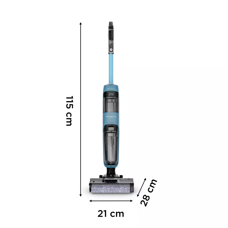 Rowenta X-Clean 2 GZ2271E0 odkurzacz ręczny/szczotka elektryczna Akumulatorowy Na sucho i mokro Bezworkowy Niebieski