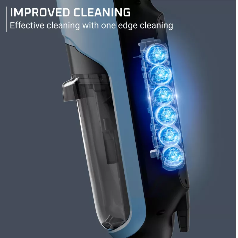 Rowenta X-Clean 2 GZ2271E0 odkurzacz ręczny/szczotka elektryczna Akumulatorowy Na sucho i mokro Bezworkowy Niebieski