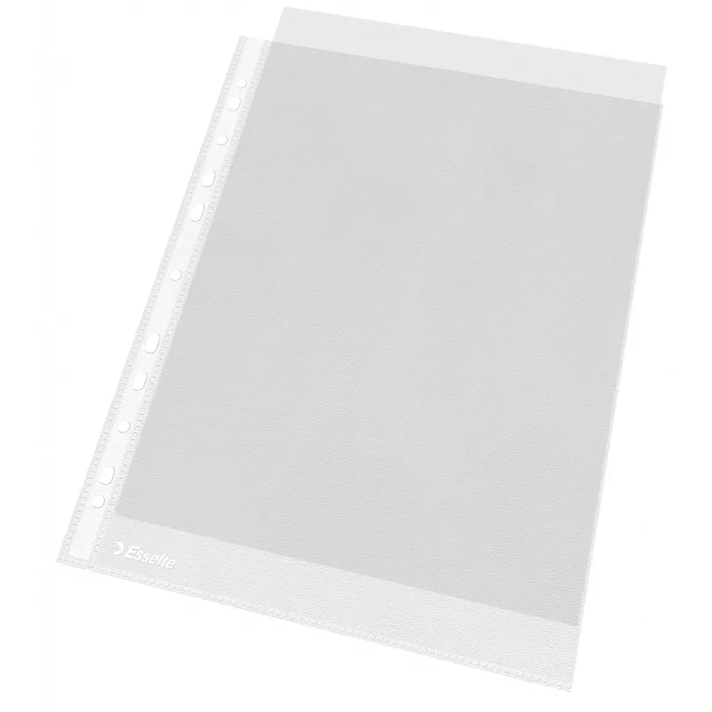 Esselte Koszulki plastikowe A4 - Economy -, 210 x 297 mm (A4), Przezroczysty, Polipropylen (PP), Pionowa, Górne, 230 mm