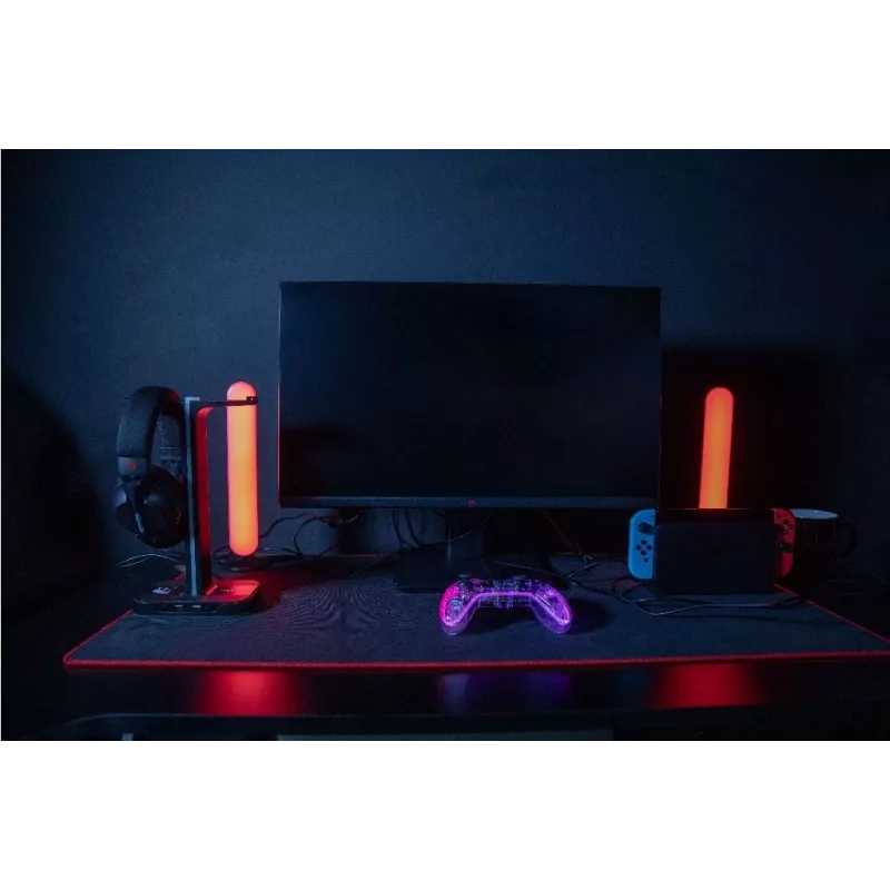Zestaw słuchawkowy Konix PULSAR Przewodowy i bezprzewodowy Nagłowny Gaming USB Type-C Bluetooth Czarny