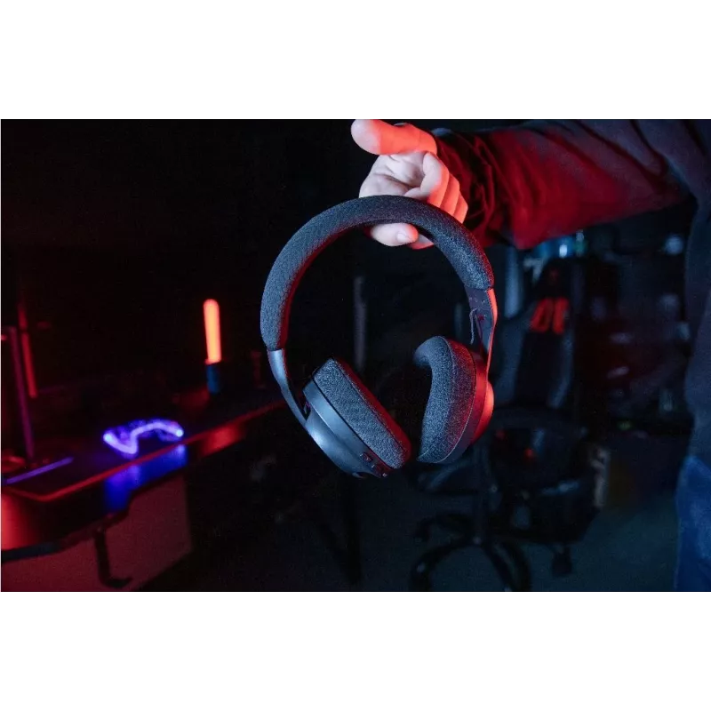 Zestaw słuchawkowy Konix PULSAR Przewodowy i bezprzewodowy Nagłowny Gaming USB Type-C Bluetooth Czarny