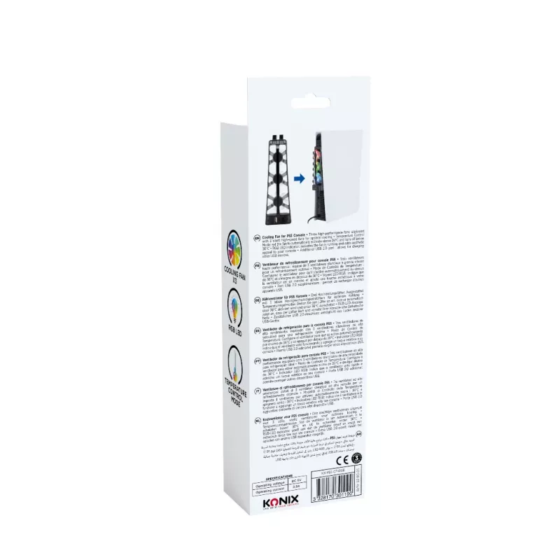 Konix 61889000052 część/akcesorium do konsoli do gier Wentylator chłodzący