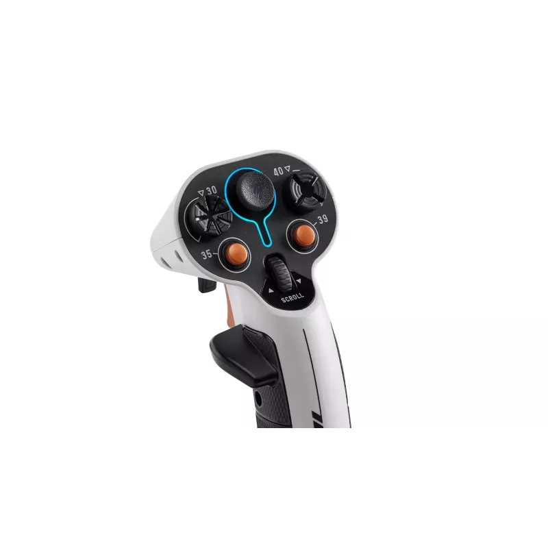 Flightstick Thrustmaster Sol-R 2 HOSAS Space Sim Duo — przewodowy USB typu C, analogowy/cyfrowy, czarno-biały
