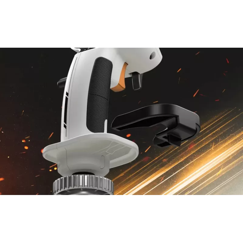 Flightstick Thrustmaster Sol-R 2 HOSAS Space Sim Duo — przewodowy USB typu C, analogowy/cyfrowy, czarno-biały