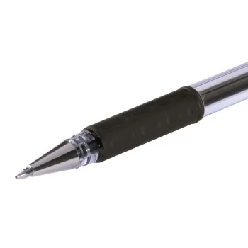 Zestaw długopisów żelowych Hybrid Gel Grip, czarny tusz, końcówka 0,3 mm, 12 szt.