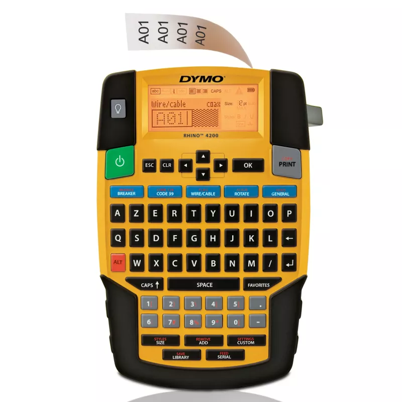 Drukarka etykiet DYMO RHINO 4200 Kit Transfer termiczny AZERTY
