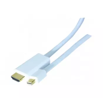 Adapter kablowy wideo Hypertec 128061-HY 2 m HDMI Typ A (Standard) Mini DisplayPort Biały